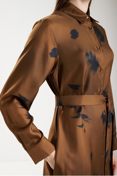  Шелковое платье-рубашка с принтом  MM by MaxMara JADI 252622601 купить в интернет-магазине Bestelle фото 4