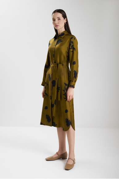  Платье миди из шелка с принтом  MM by MaxMara JADI 252622601 купить в интернет-магазине Bestelle фото 1