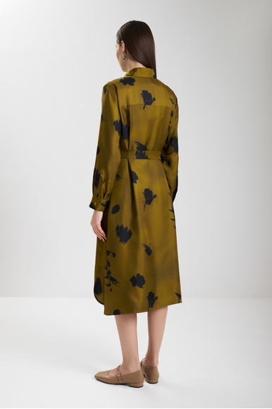  Платье миди из шелка с принтом  MM by MaxMara JADI 252622601 купить в интернет-магазине Bestelle фото 2