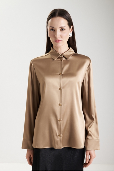  Шелковая блузка с длинным рукавом  MM by MaxMara EMIRO 252611601 купить в интернет-магазине Bestelle фото 1