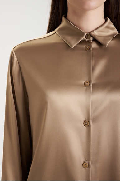  Шелковая блузка с длинным рукавом  MM by MaxMara EMIRO 252611601 купить в интернет-магазине Bestelle фото 4