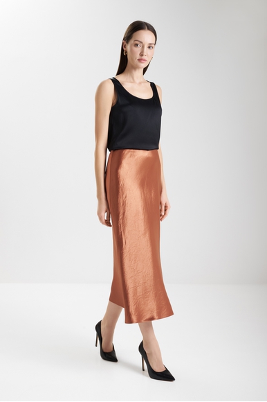  Юбка миди из струящейся ткани  MM by MaxMara ALESSIO 252610601 купить в интернет-магазине Bestelle фото 3