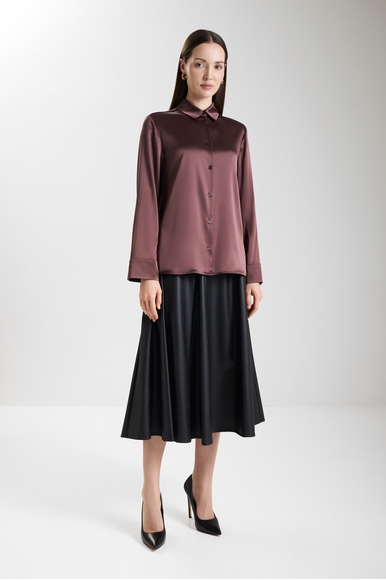  Шелковая блузка с длинным рукавом  MM by MaxMara EMIRO 252611601 купить в интернет-магазине Bestelle фото 3