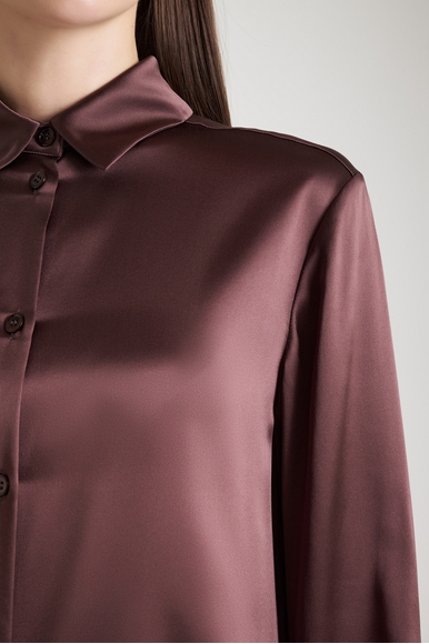  Шелковая блузка с длинным рукавом  MM by MaxMara EMIRO 252611601 купить в интернет-магазине Bestelle фото 4