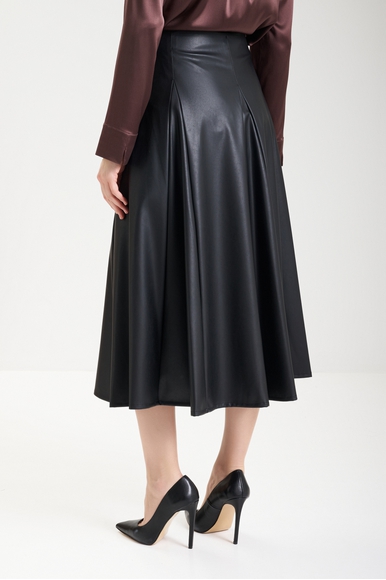 Юбка миди из эко-кожи  MM by MaxMara NOCERA 252677603 купить в интернет-магазине Bestelle фото 2