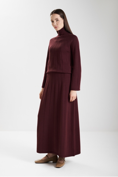  Длинная трикотажная юбка из шерсти  MM by MaxMara PEONIE 252630601 купить в интернет-магазине Bestelle фото 3