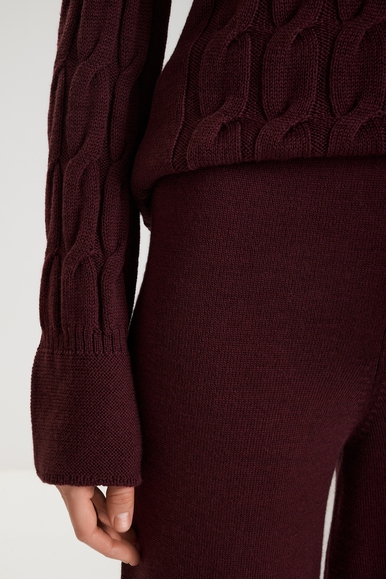  Женские трикотажные брюки из шерсти  MM by MaxMara HAMBURG 252633601 купить в интернет-магазине Bestelle фото 4