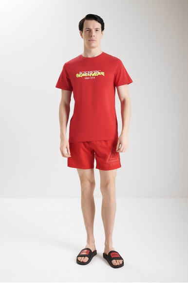 Красная хлопковая футболка ICEBERG ICE3MTS01 купить в интернет-магазине Bestelle фото 3