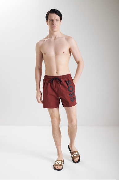 Мужские коричневые шлепанцы  Hugo Boss 50498241 купить в интернет-магазине Bestelle фото 6