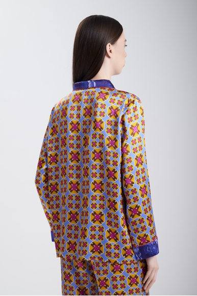  Женская шелковая пижама с брюками  Karma on the rocks HOL25/KR/TOK56-SS купить в интернет-магазине Bestelle фото 4