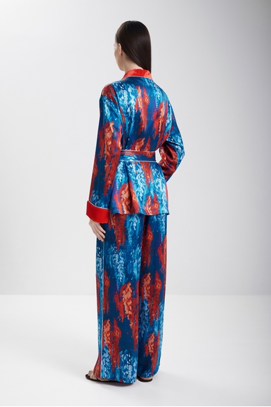  Женская шелковая пижама с брюками  Karma on the rocks HOL25/KR/ARI61-SS купить в интернет-магазине Bestelle фото 2