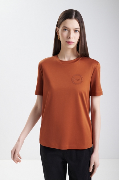 Женская хлопковая футболка MM by MaxMara GATTONI 252694605 купить в интернет-магазине Bestelle фото 1