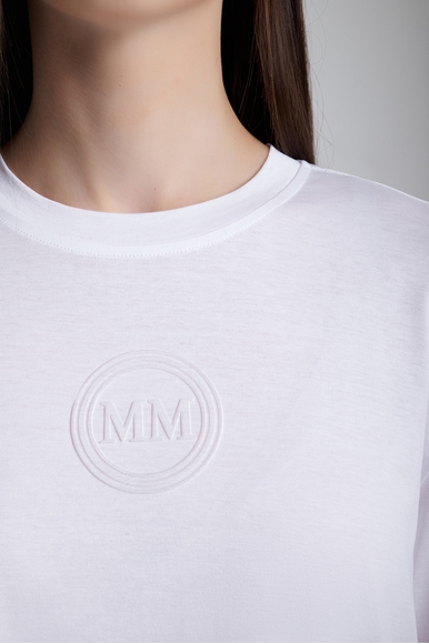 Женский хлопковый лонгслив MM by MaxMara SORRISO 252694606 купить в интернет-магазине Bestelle фото 4