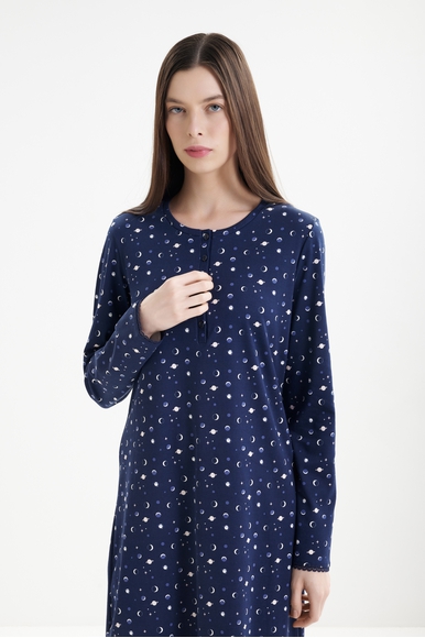 Женская длинная сорочка из хлопка с принтом  Calida 36351 купить в интернет-магазине Bestelle фото 3
