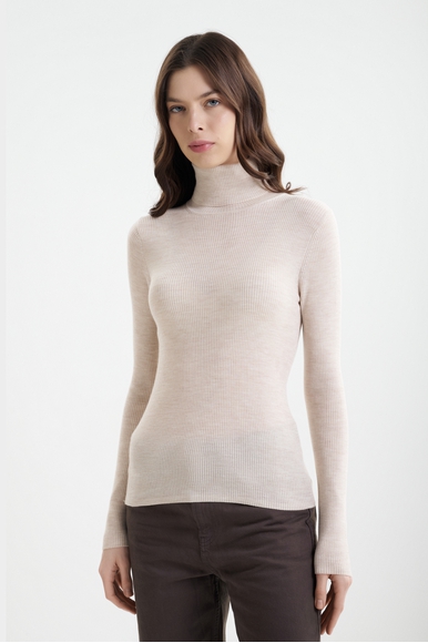 Женский джемпер с высоким горлом из шерсти мериноса  MC2 Saint Barth ERIKAMERINO купить в интернет-магазине Bestelle фото 1