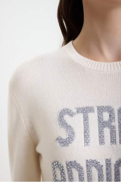 Женский джемпер со стразами  MC2 Saint Barth NEWQUEEN купить в интернет-магазине Bestelle фото 4
