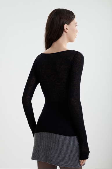 Женский джемпер из шерсти мериноса  MC2 Saint Barth PAULINELIGHTWOOL купить в интернет-магазине Bestelle фото 2