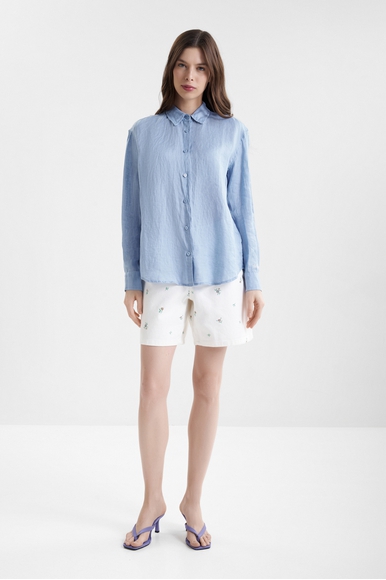 Льняная блузка с длинным рукавом MC2 Saint Barth MEREDITH_PL купить в интернет-магазине Bestelle фото 3