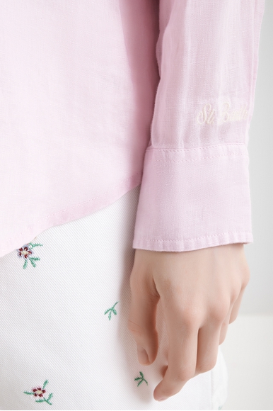 Льняная блузка с длинным рукавом MC2 Saint Barth MEREDITH_PL купить в интернет-магазине Bestelle фото 4