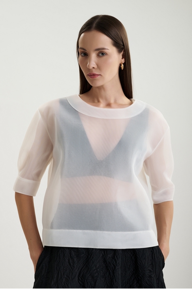 Блузка с коротким рукавом из воздушного материала  Shan 52573-60 купить в интернет-магазине Bestelle фото 1