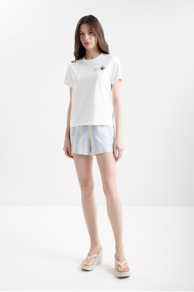 Женская хлопковая футболка с принтом  MC2 Saint Barth EMILIEW купить в интернет-магазине Bestelle фото 3