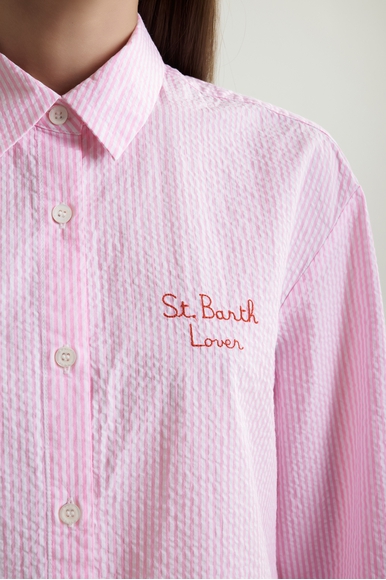 Хлопковая блузка с длинным рукавом MC2 Saint Barth BRIGITTEEMBRY купить в интернет-магазине Bestelle фото 4