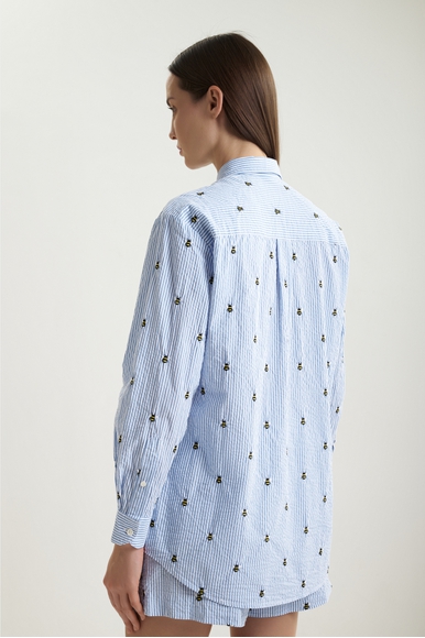 Хлопковая блузка с длинным рукавом MC2 Saint Barth BRIGITTE купить в интернет-магазине Bestelle фото 2