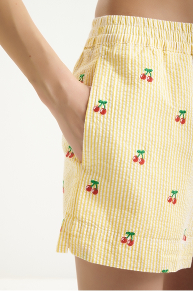 Женские хлопковые шорты с принтом  MC2 Saint Barth MEAVE_PL купить в интернет-магазине Bestelle фото 4