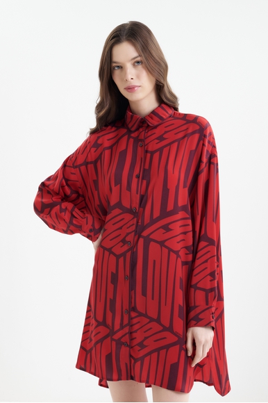 Женский халат-рубашка с принтом   DKNY YI30081 купить в интернет-магазине Bestelle фото 3