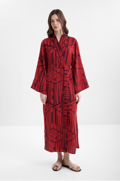 Женский длинный халат с принтом  DKNY YI20081 купить в интернет-магазине Bestelle фото 1