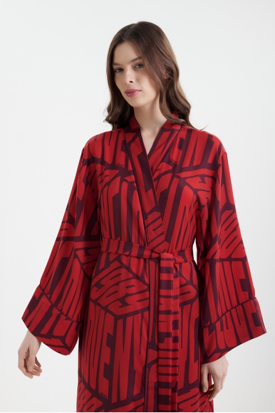 Женский длинный халат с принтом  DKNY YI20081 купить в интернет-магазине Bestelle фото 3