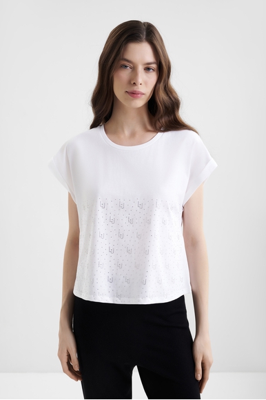 Женская хлопковая футболка LIU JO VA4155JS923 купить в интернет-магазине Bestelle фото 1