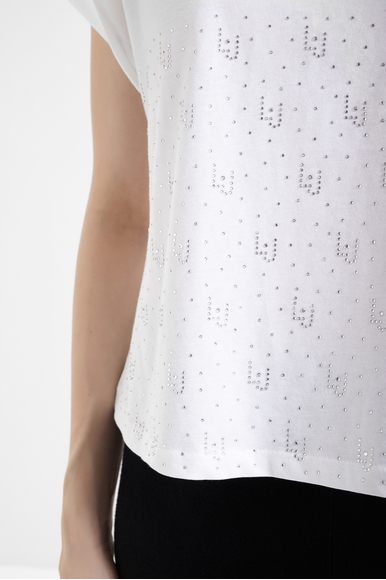 Женская хлопковая футболка LIU JO VA4155JS923 купить в интернет-магазине Bestelle фото 4