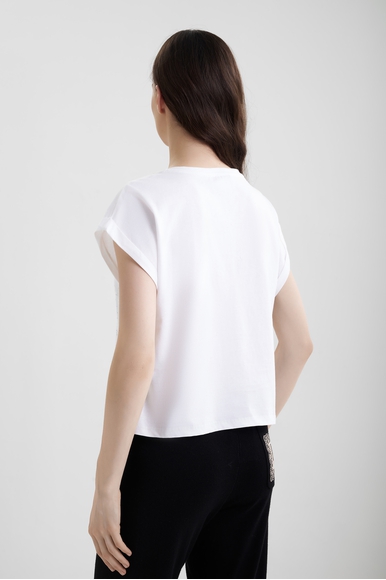 Женская хлопковая футболка LIU JO VA4155JS923 купить в интернет-магазине Bestelle фото 2