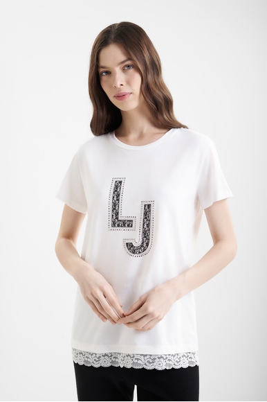 Женская хлопковая футболка LIU JO 5F3134JS923 купить в интернет-магазине Bestelle фото 1