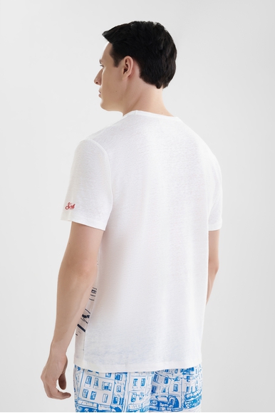 Мужская льняная футболка MC2 Saint Barth ECSTASEA купить в интернет-магазине Bestelle фото 2