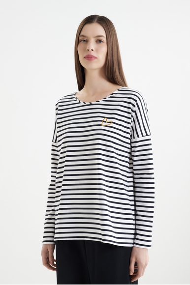  Женский домашний лонгслив в полоску  Rosch 1253720 купить в интернет-магазине Bestelle фото 1