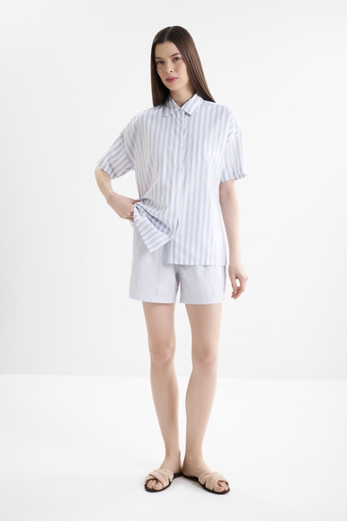 Женские домашние короткие шорты в полоску Nina von C 34240344 купить в интернет-магазине Bestelle фото 3