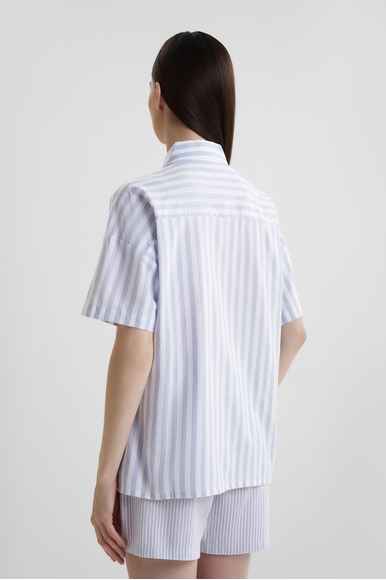 Женская домашняя пижамная рубашка-топ в полоску Nina von C 34460344 купить в интернет-магазине Bestelle фото 2