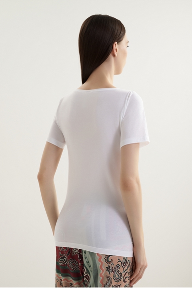 Женская белая домашняя футболка Mey 26816 купить в интернет-магазине Bestelle фото 2