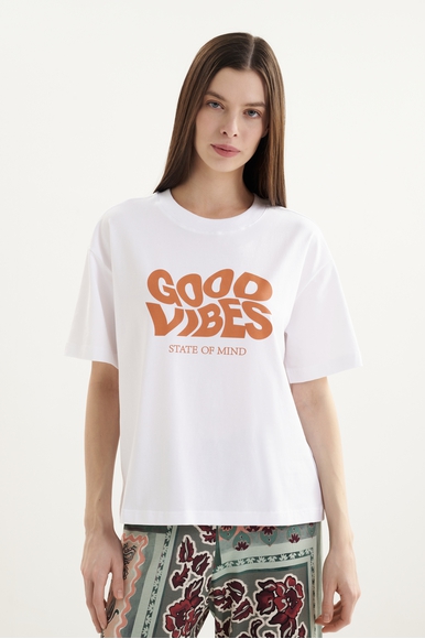  Женская домашняя футболка с принтом из хлопка  Mey 1210069 купить в интернет-магазине Bestelle фото 1