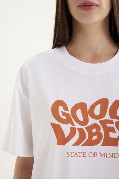  Женская домашняя футболка с принтом из хлопка  Mey 1210069 купить в интернет-магазине Bestelle фото 4