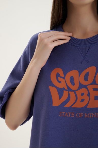  Женская домашняя футболка с принтом из хлопка  Mey 1210090 купить в интернет-магазине Bestelle фото 4