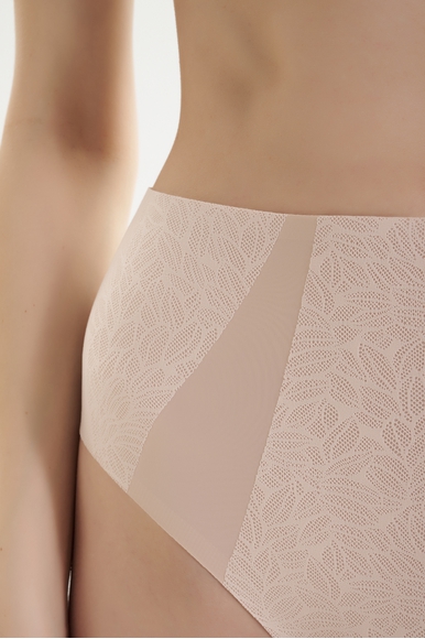  Женские бежевые высокие трусы-слипы  Chantelle C18IC5 купить в интернет-магазине Bestelle фото 4