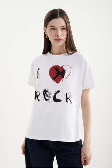 Женская хлопковая футболка Richmond X UWA25283TS купить в интернет-магазине Bestelle фото 1