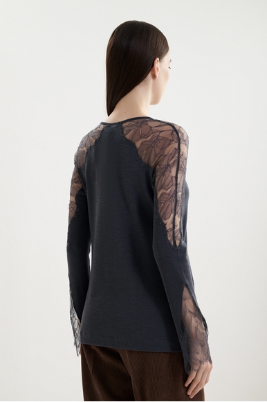 Блузка с длинным рукавом из шерсти Oscalito 7603 купить в интернет-магазине Bestelle фото 3