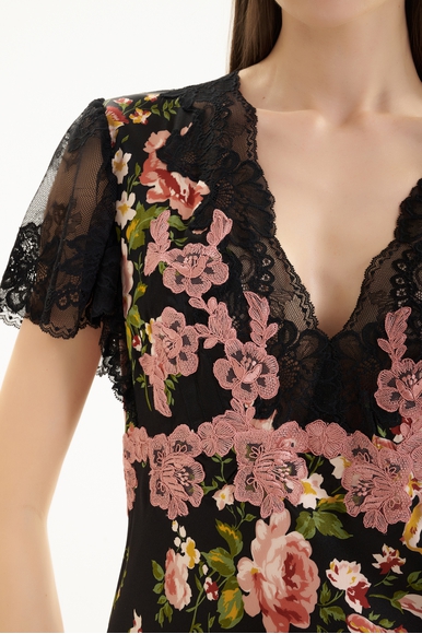 Длинная шелковая сорочка Marjolaine 4BER3002 купить в интернет-магазине Bestelle фото 4