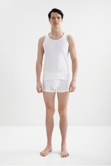 Мужская белая хлопковая майка  Calida 12986 купить в интернет-магазине Bestelle фото 3