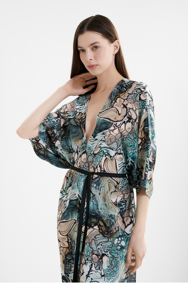 Женский шелковый халат Shan 52321-87 купить в интернет-магазине Bestelle фото 3