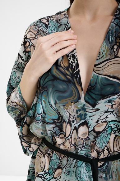 Женский шелковый халат Shan 52321-87 купить в интернет-магазине Bestelle фото 4